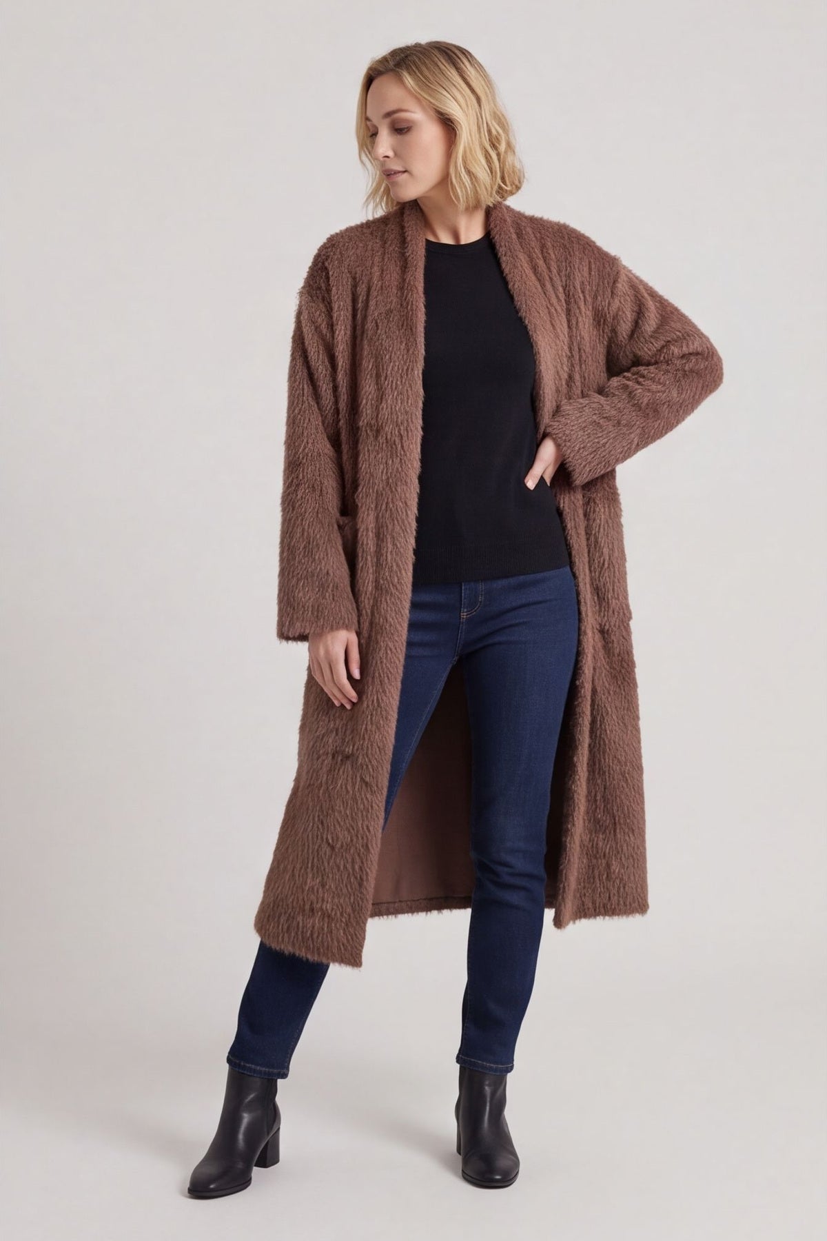 Stevie Soft Brushed Longline Jacket – image 5 of 5