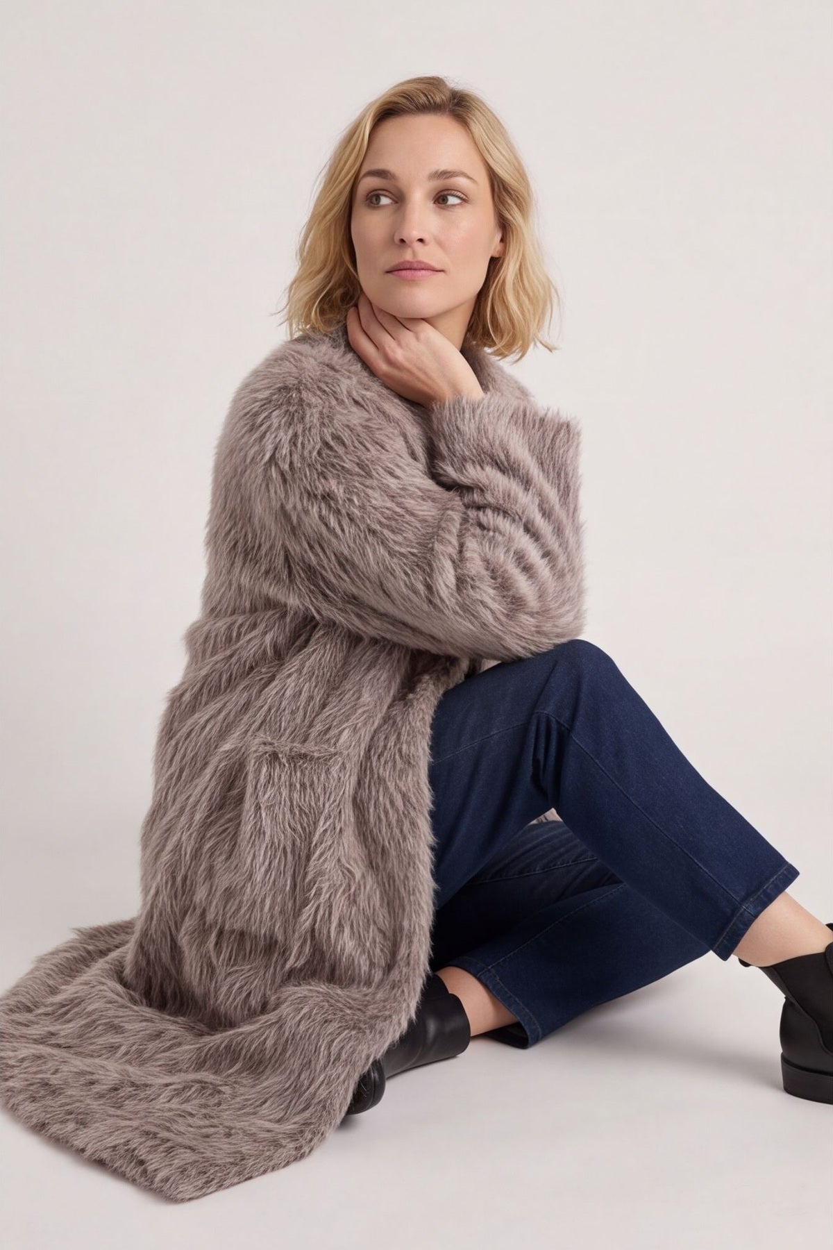 Stevie Soft Brushed Longline Jacket – image 5 of 6