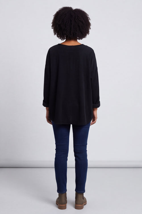 Jessa Needlecord Top Black – image 5 of 6