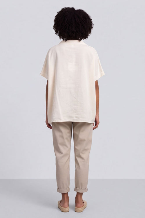 Sabella Linen Shirt Stone – image 5 of 6