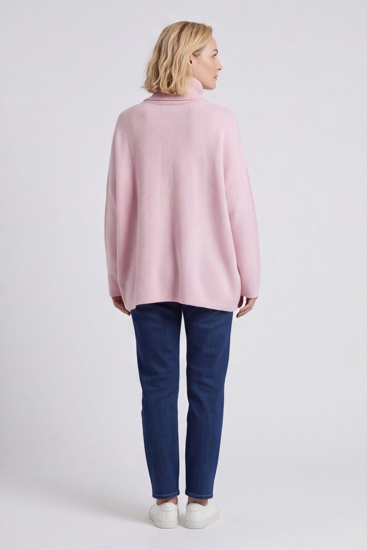 Jude Polo Neck Knitted Jumper Pink – image 3 of 4