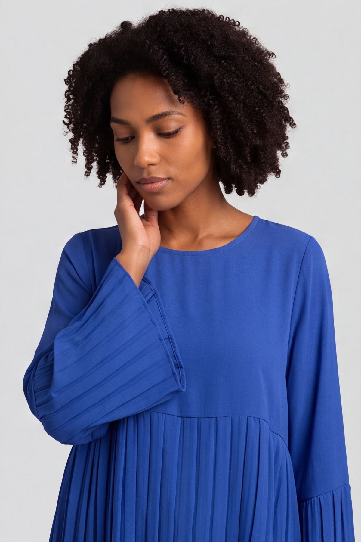 Wynne Pleated Top Cobalt – image 5 of 6