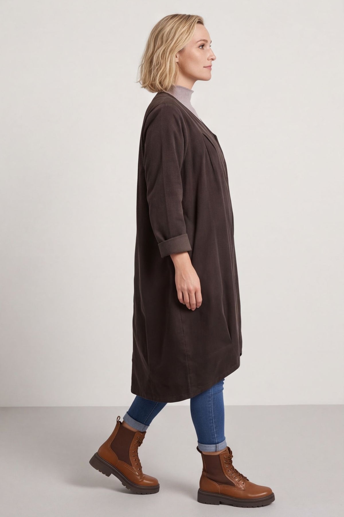 Lacinda Needlecord Jacket Cocoa – image 4 of 5