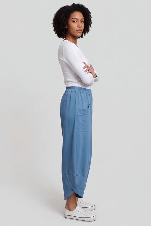 Jerilyn Cotton Trousers Blue – image 3 of 4
