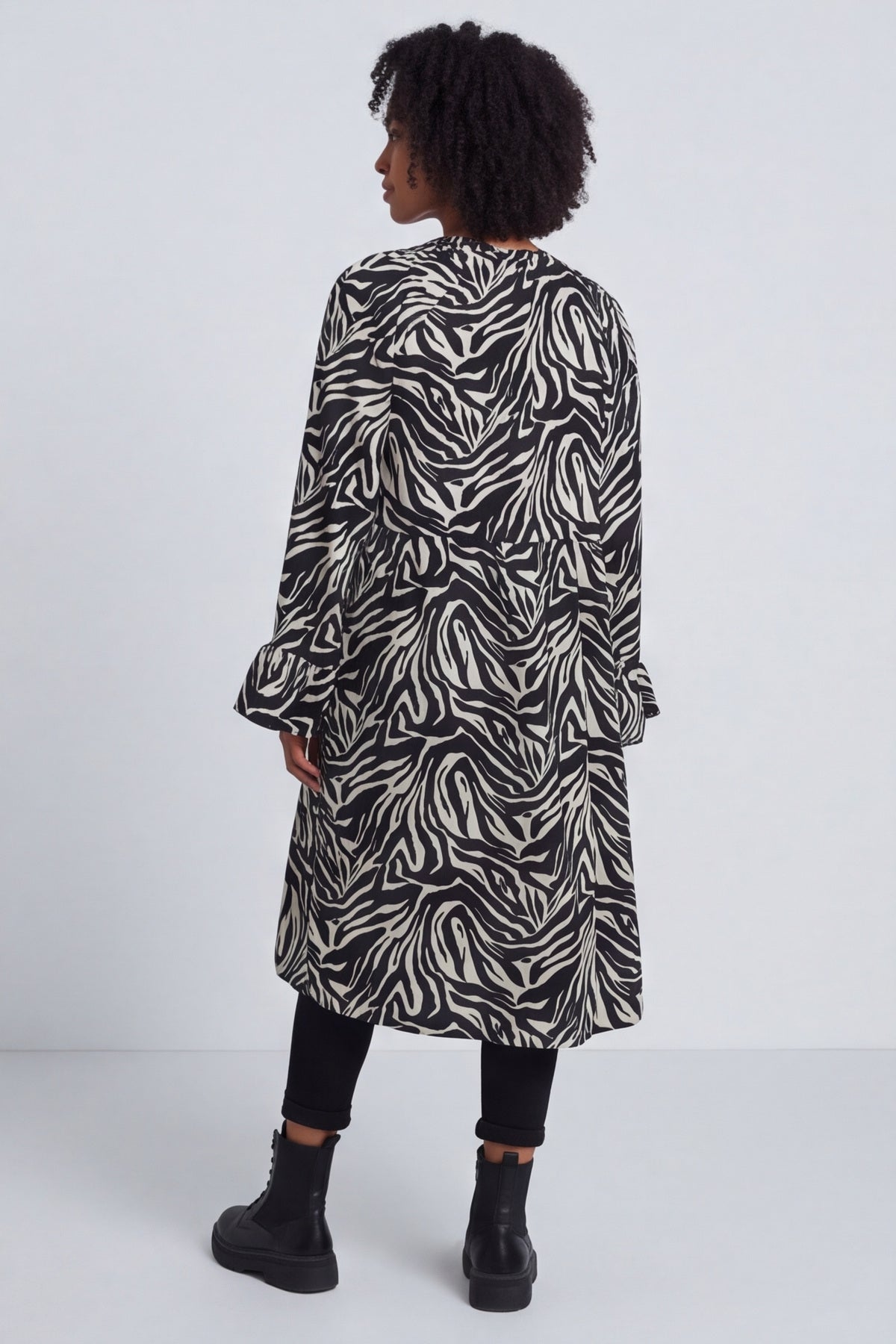 Jackie Zebra Print Dress