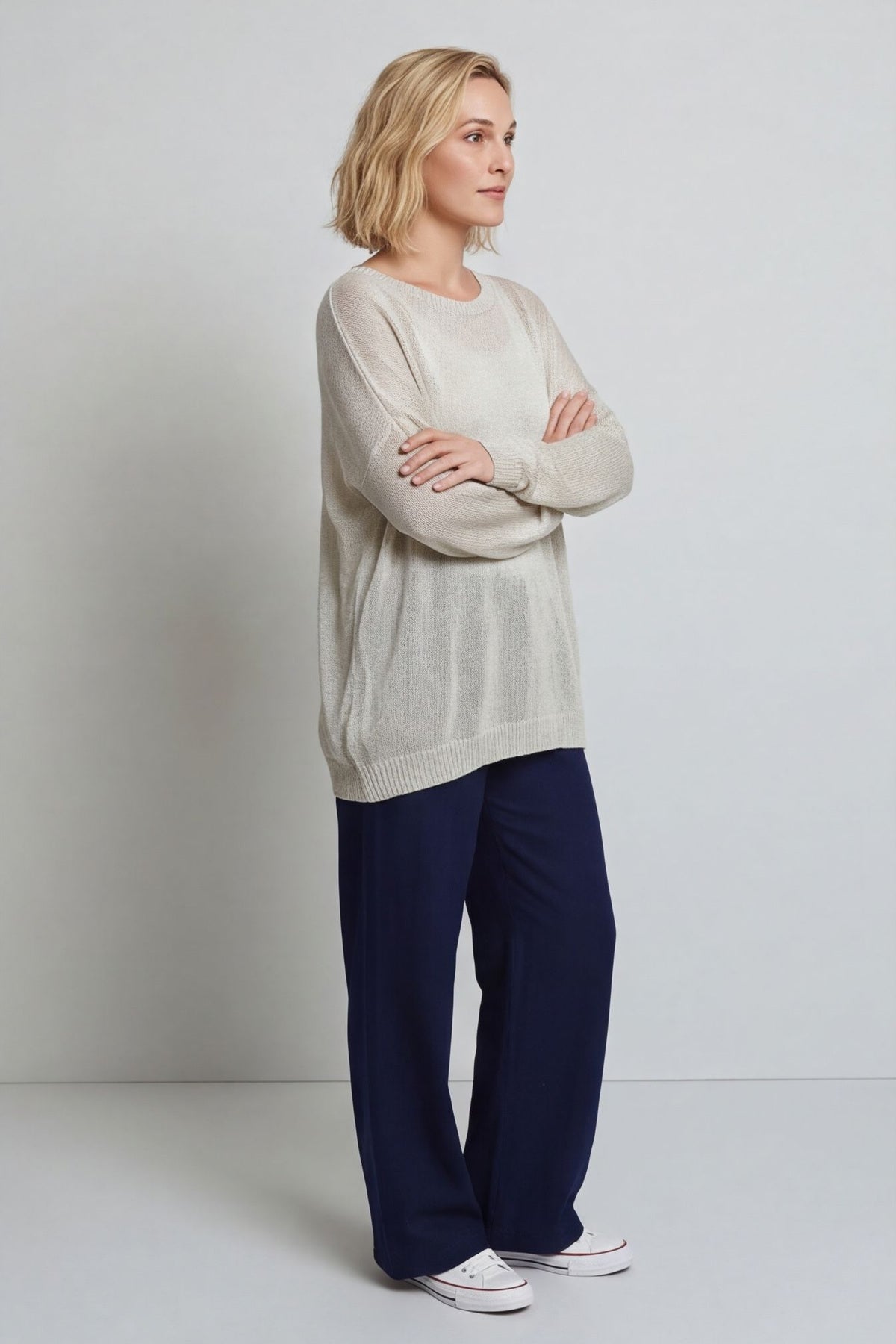 Bamburgh Knit Top Stone – image 3 of 4