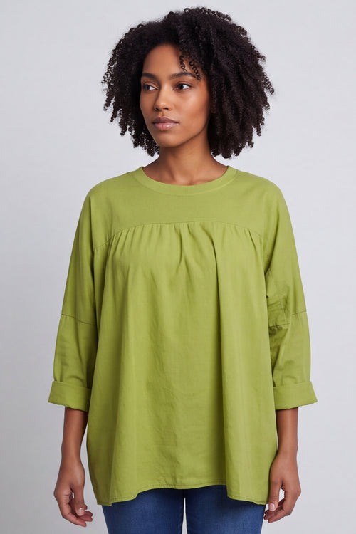 Dianne Cotton Top Green – image 5 of 6