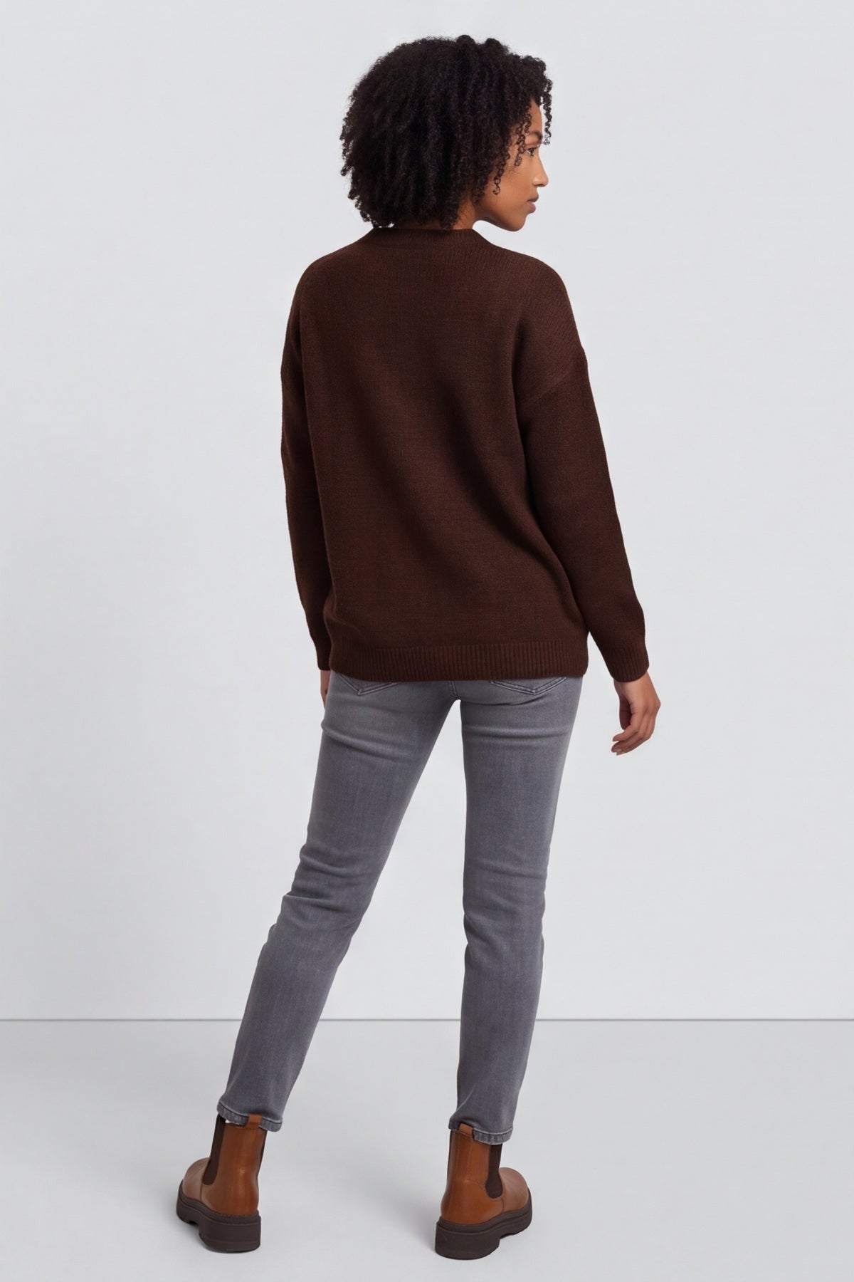 Elaine Knitted Jumper Cocoa – image 5 of 6