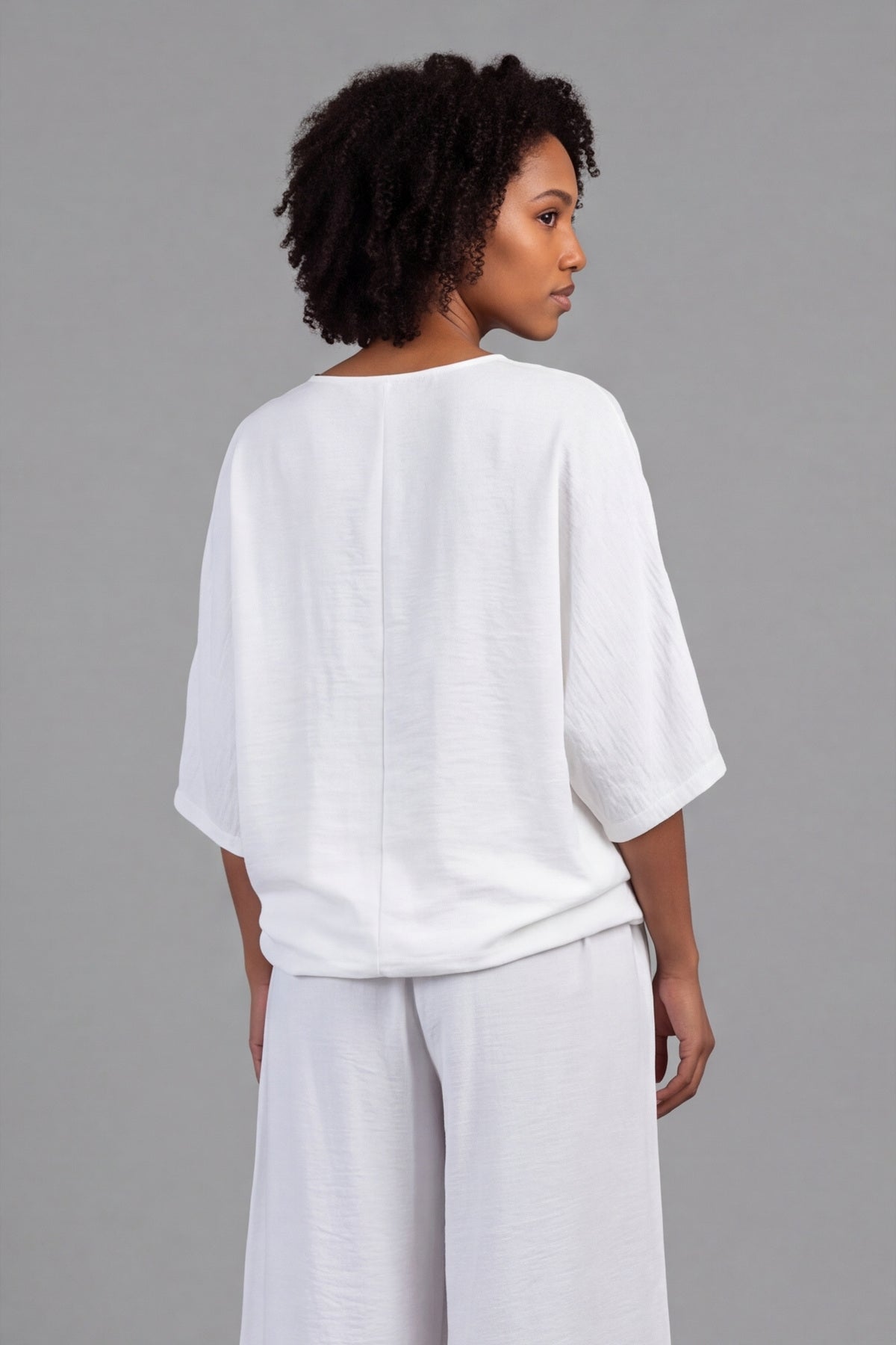 Athena Wide Leg Trousers White – image 5 of 6