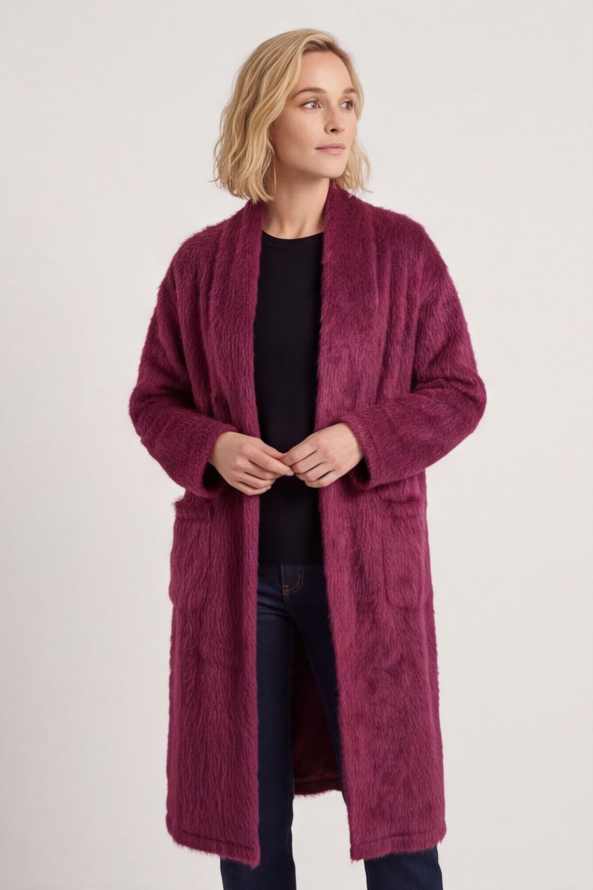 Stevie Soft Brushed Longline Jacket – image 3 of 4