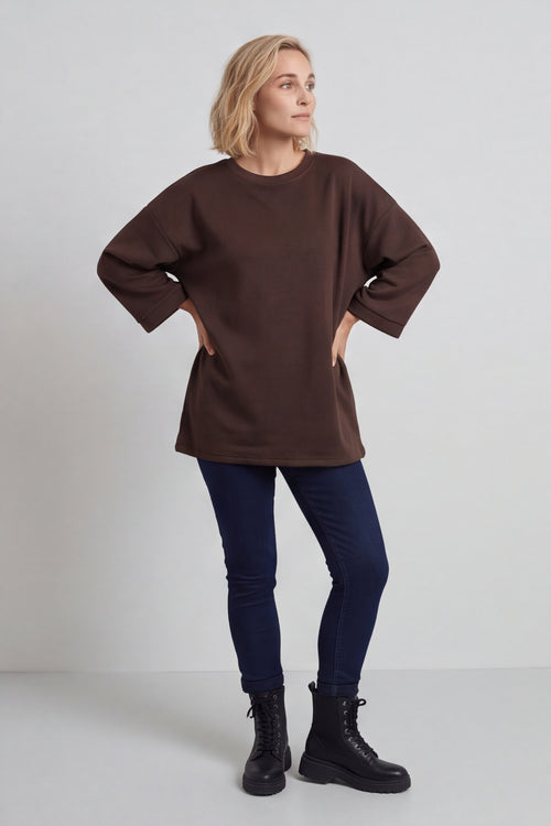 Corina Sweatshirt Cocoa – image 5 of 6