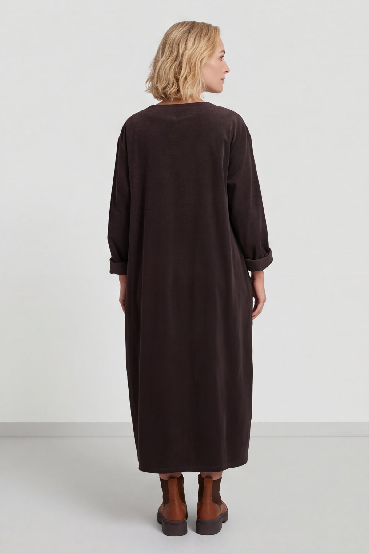 Cerys Cord Pocket Dress Cocoa – image 5 of 6