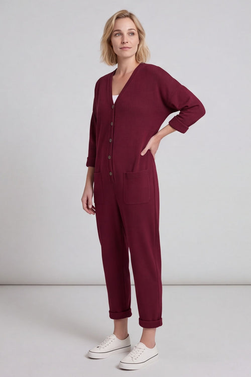 Paulton Jersey Boilersuit Wine – image 5 of 6