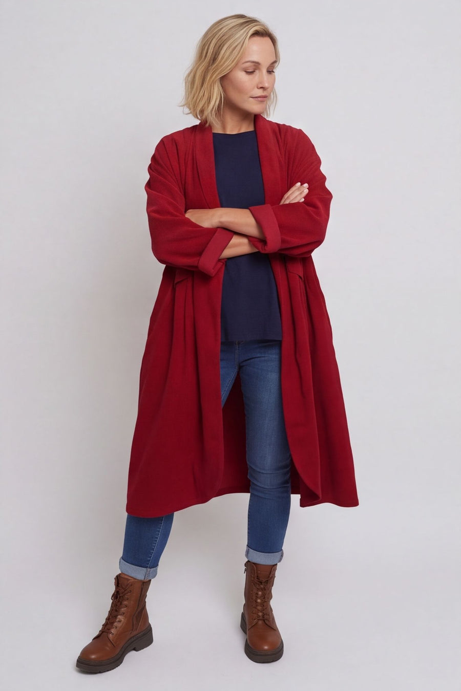 Kapri Needlecord Jacket Wine – image 5 of 6