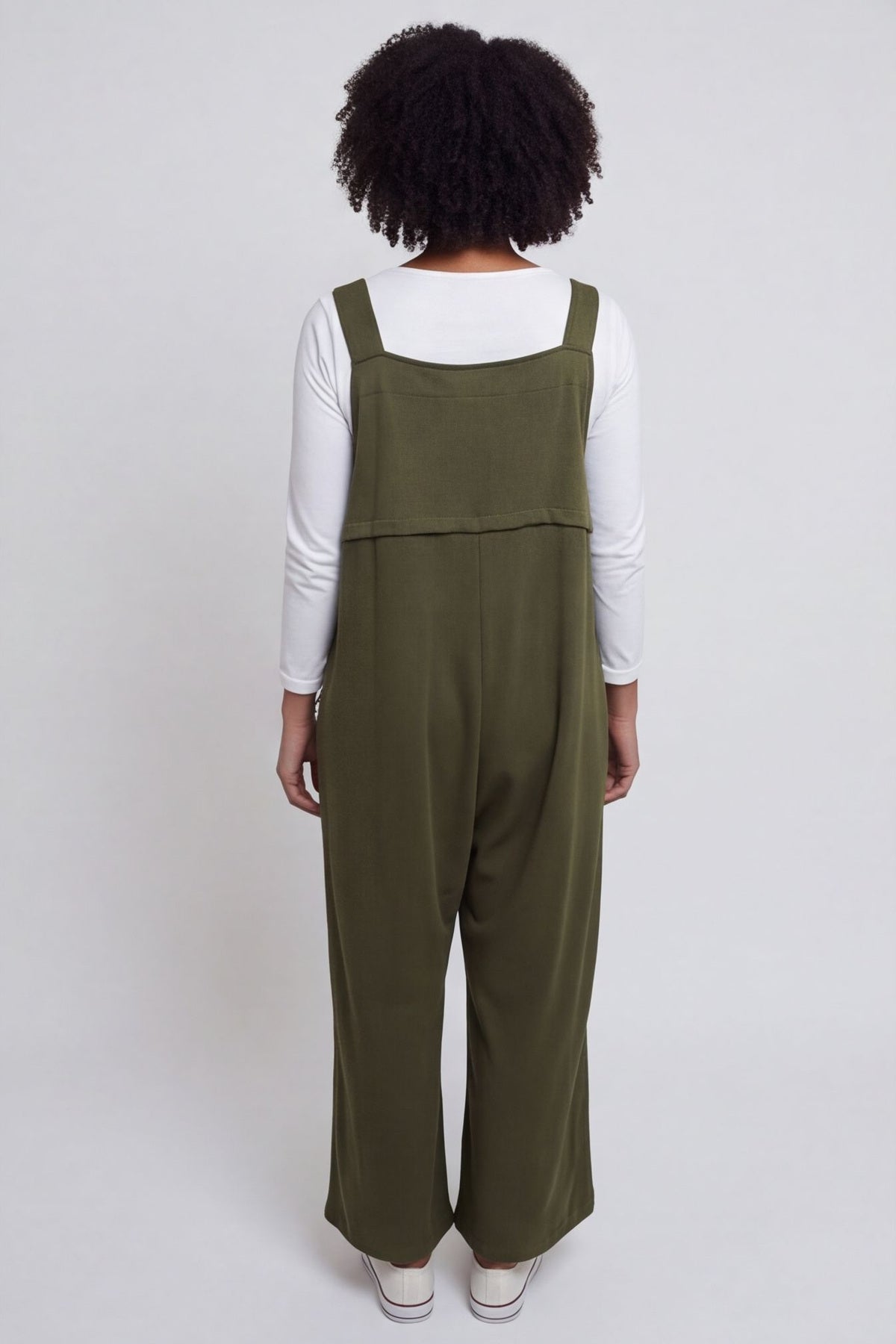 Kinley Pocket Cotton Jumpsuit Khaki – image 5 of 6