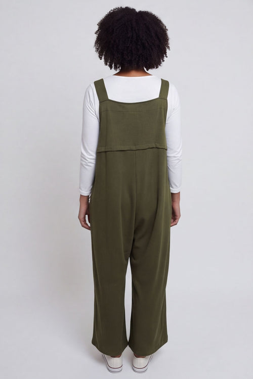 Kinley Pocket Cotton Jumpsuit Khaki – image 5 of 6
