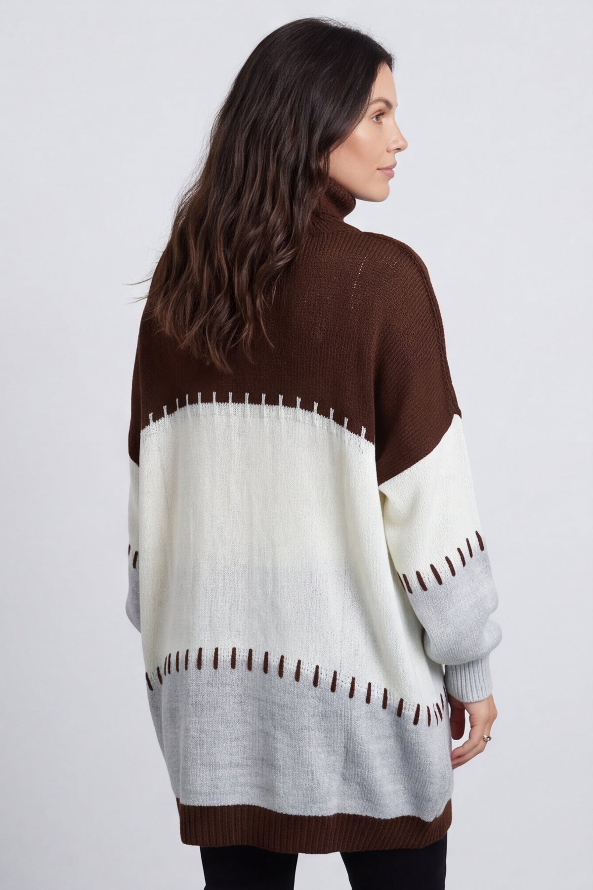 Doris Polo Knitted Jumper Cocoa – image 5 of 6