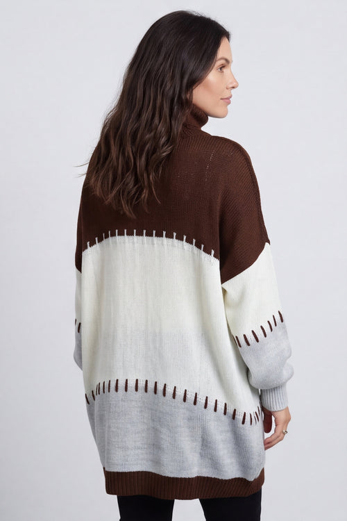 Doris Polo Knitted Jumper Cocoa – image 5 of 6