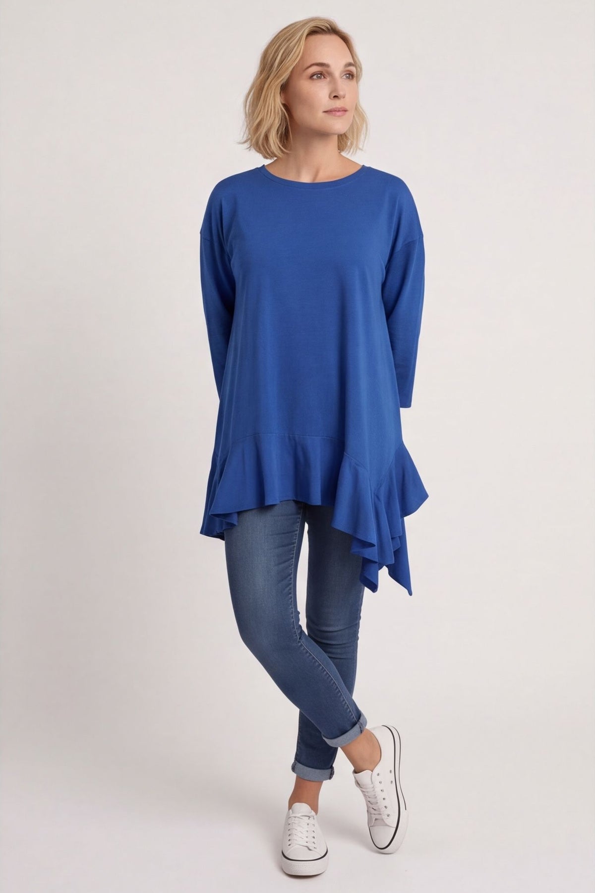 Carey Frill Cotton Top Cobalt – image 5 of 6
