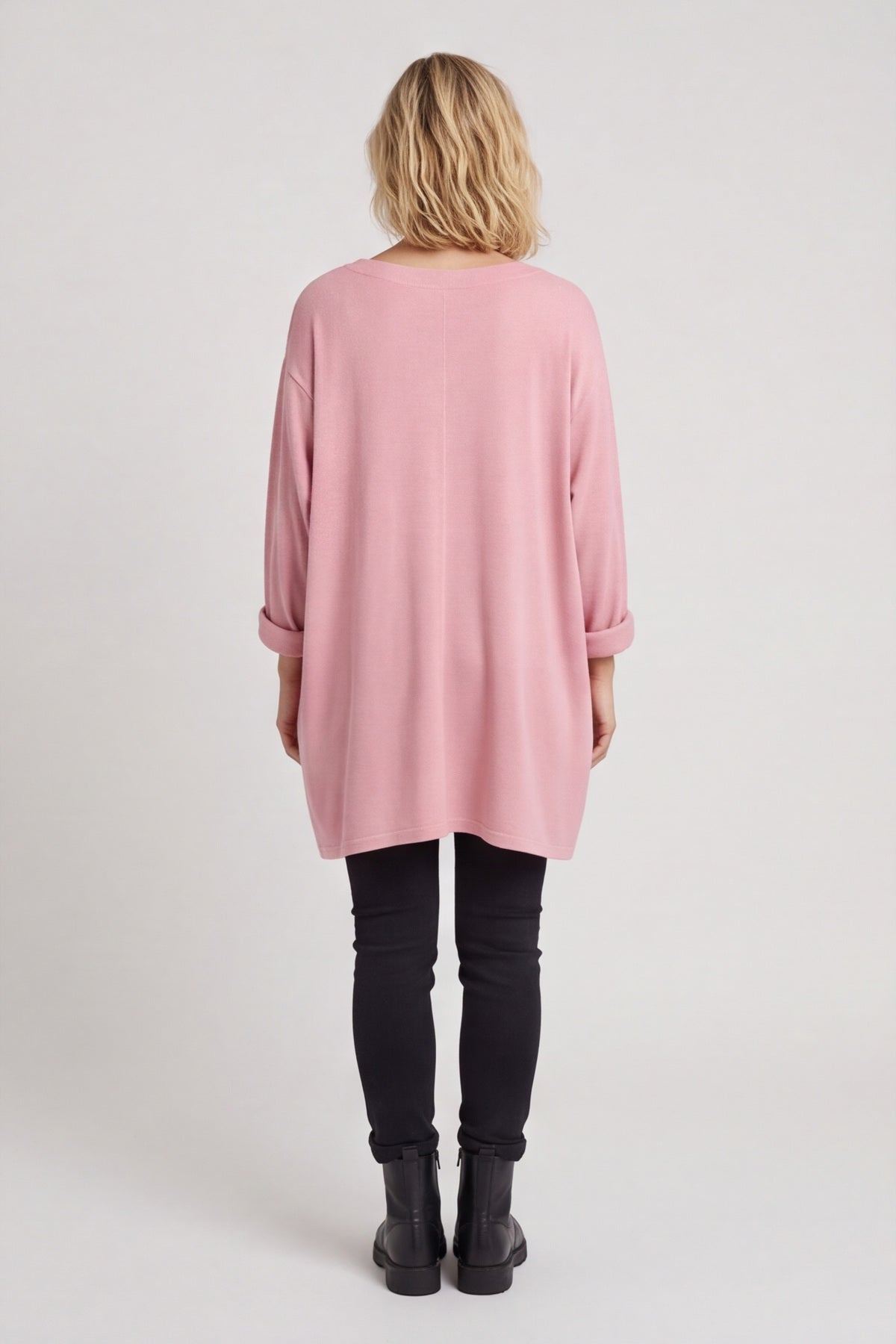 Beverley Oversize Knitted Top Pink – image 5 of 6