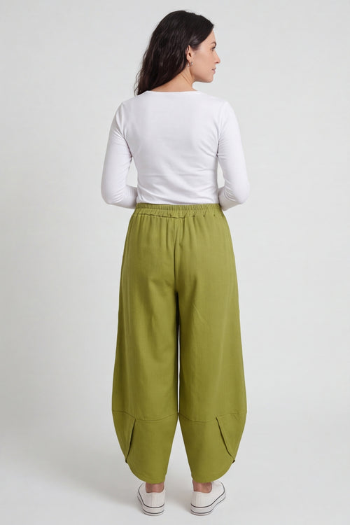 Jerilyn Cotton Trousers Olive – image 5 of 6