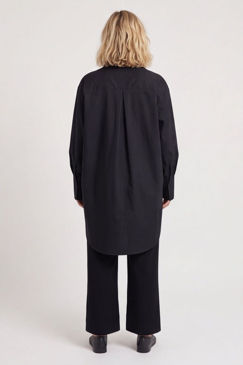 Natalie Cotton Shirt Black – image 5 of 6