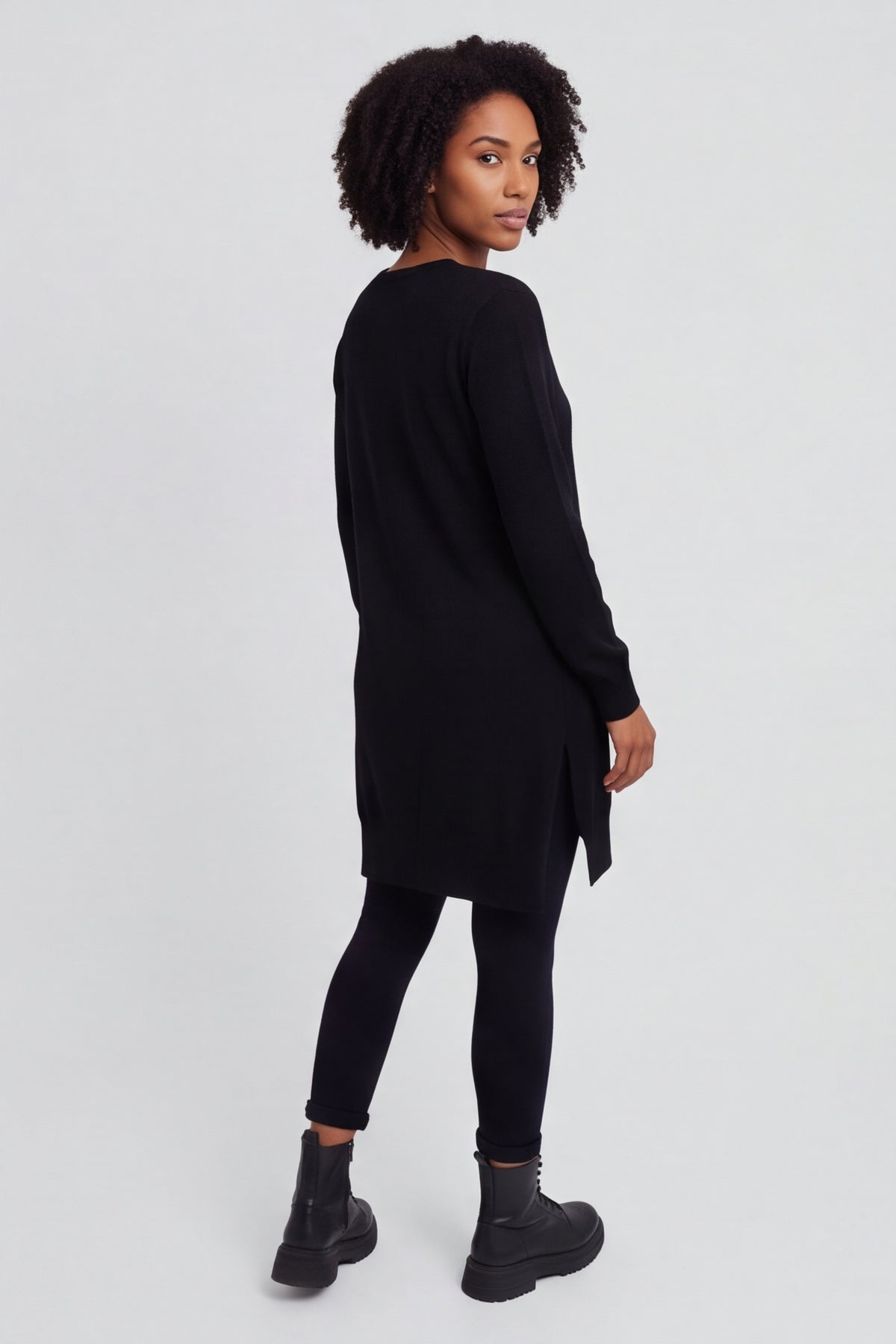Elisa Pocket Knitted Tunic Black – image 5 of 6