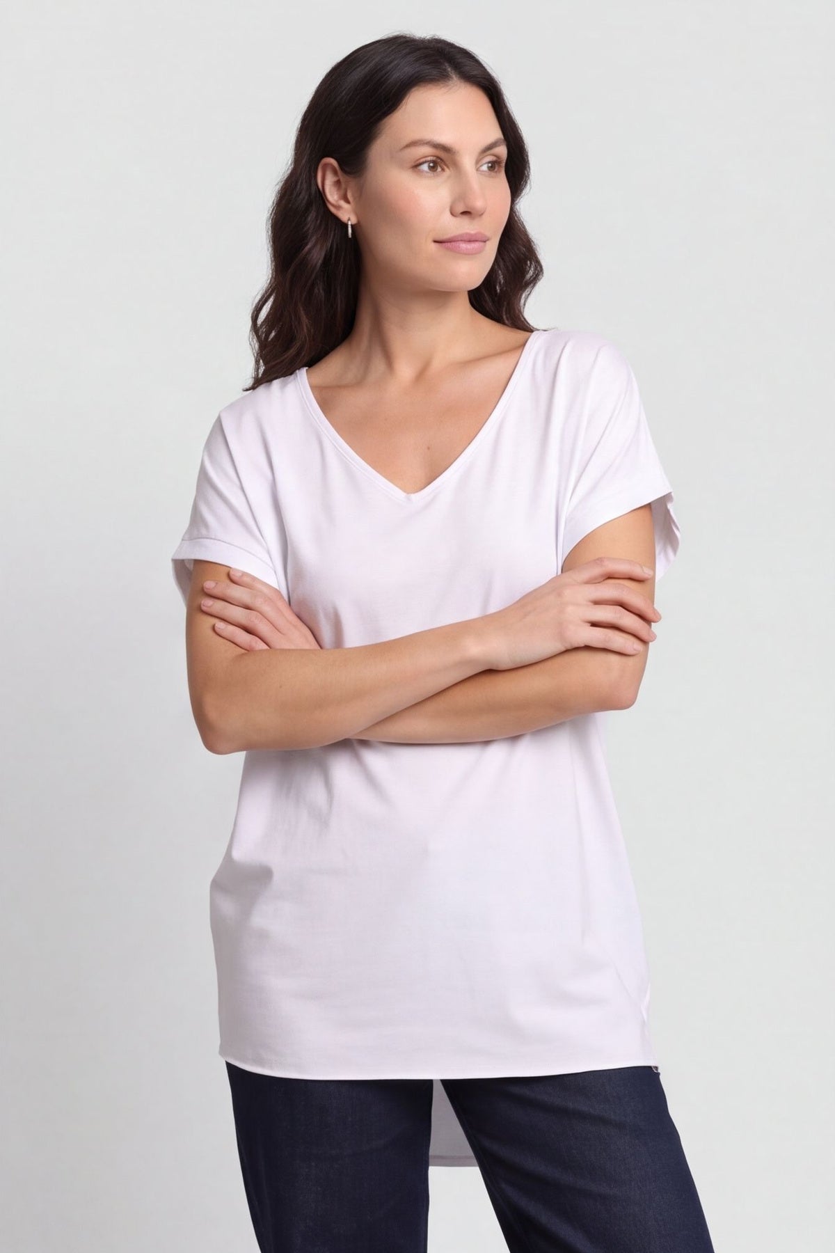 Porthcurno Tie Back Cotton Top White – image 5 of 6