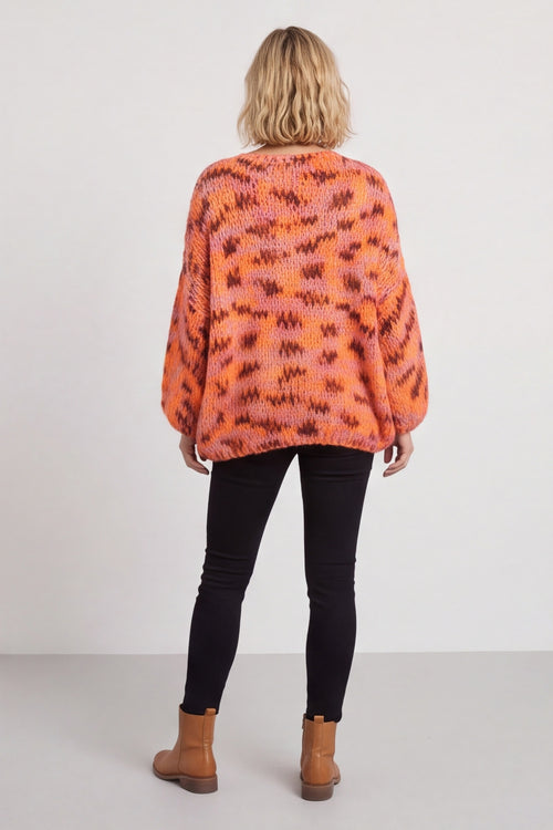 Leatrice Knitted Jumper Orange – image 4 of 5