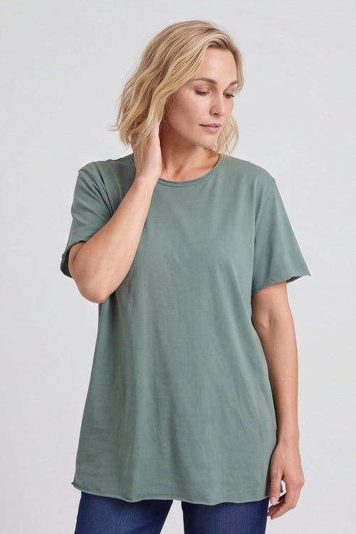 Steffani Cotton Top Khaki – image 4 of 5