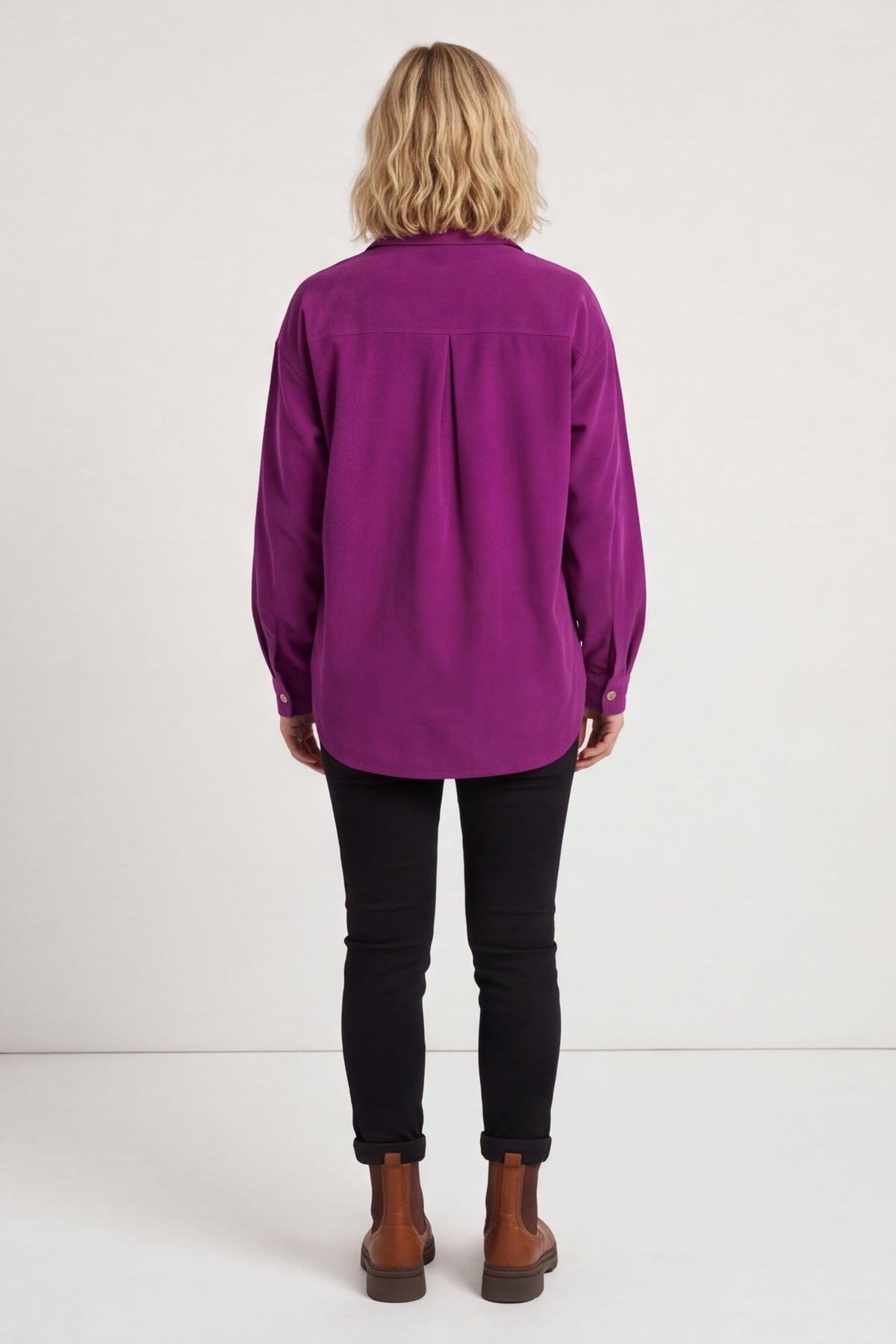 Tonya Needlecord Jacket Berry – image 5 of 6