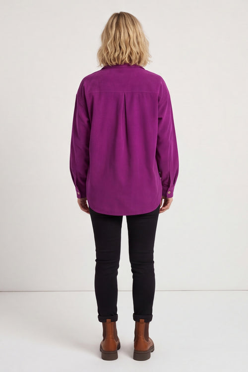 Tonya Needlecord Jacket Berry – image 5 of 6