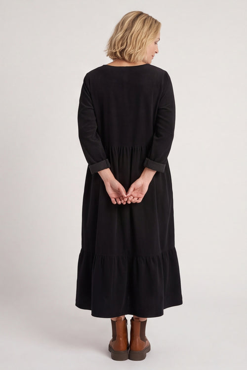 Sheena Needlecord Dress Black – image 5 of 6