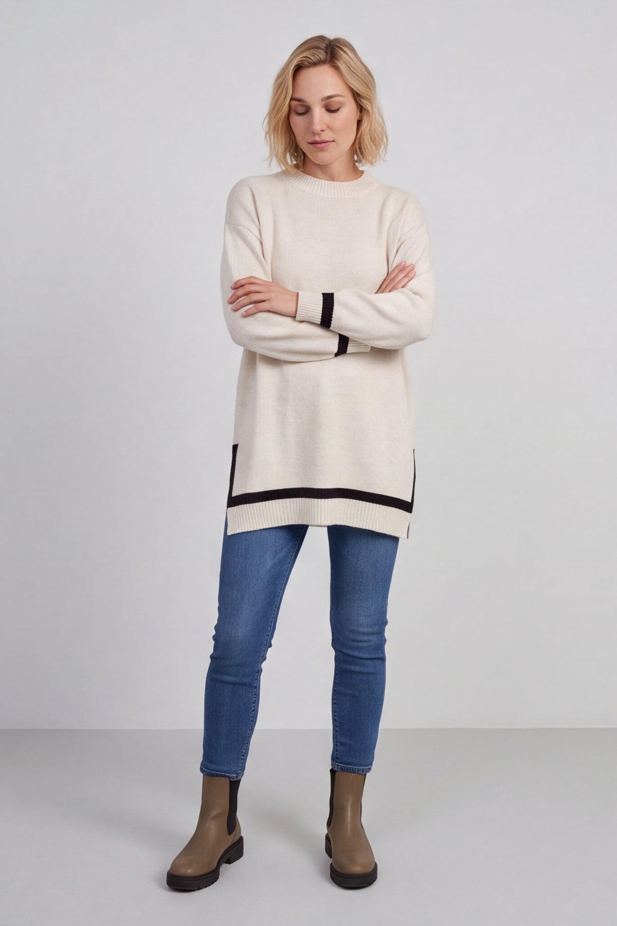 Suzette Knitted Jumper Stone – image 5 of 6