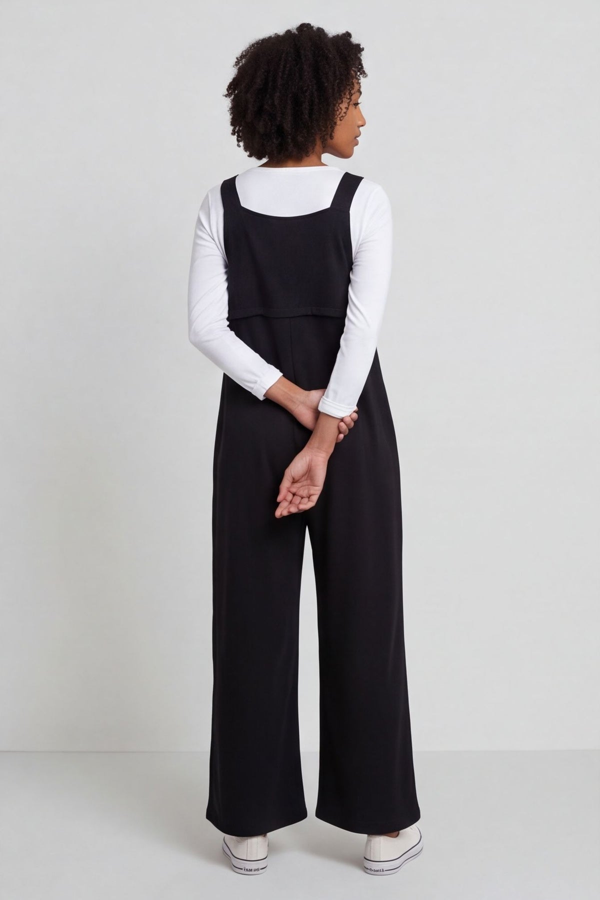 Kinley Pocket Cotton Jumpsuit Black – image 5 of 6