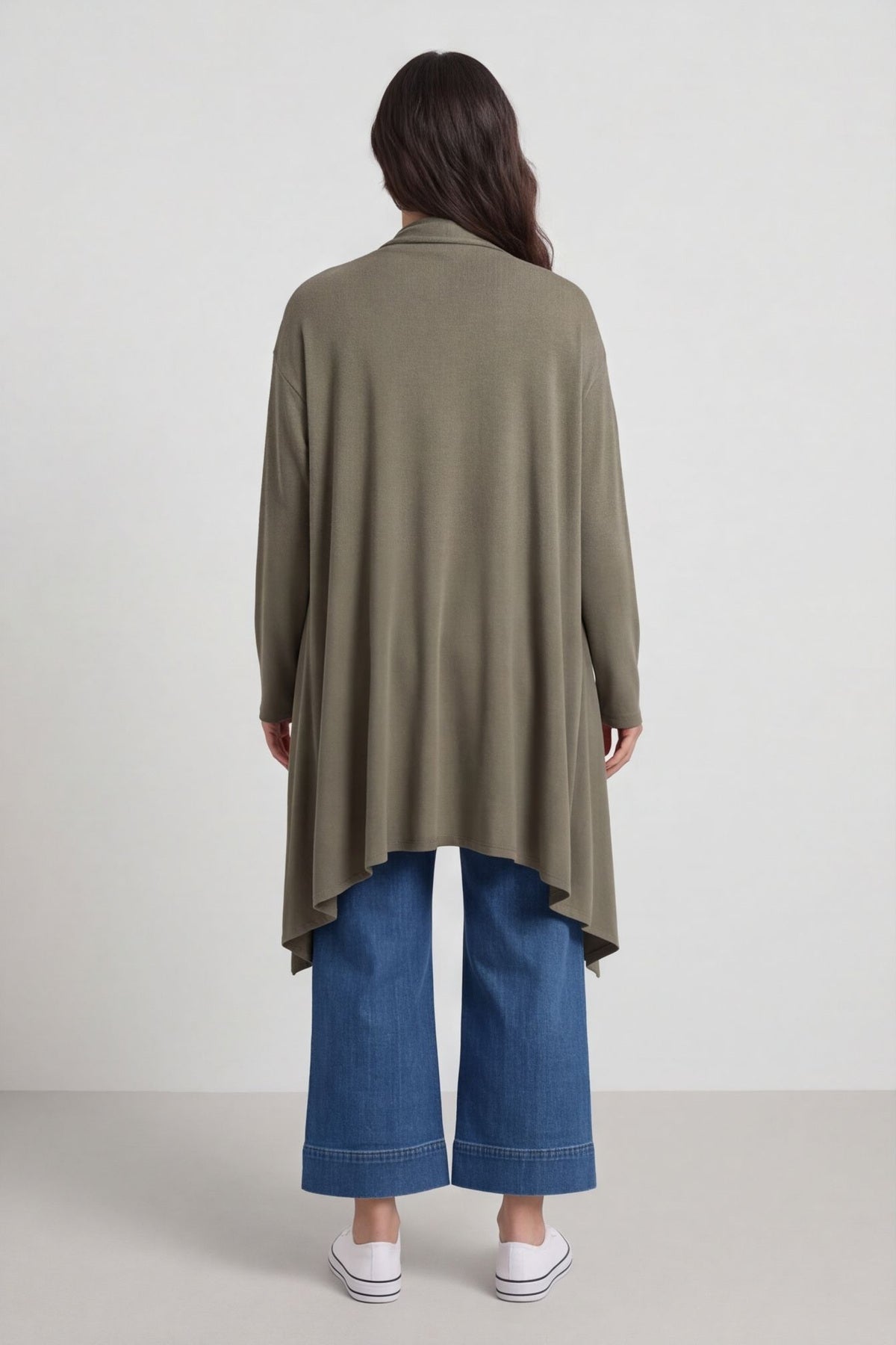 Regan Waterfall Cardigan Khaki – image 5 of 6