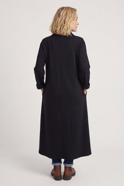 Wanda Zip Polo Cotton Dress Black – image 5 of 6