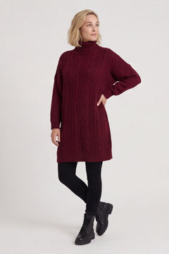 Moira Polo Knitted Jumper Wine – image 5 of 6