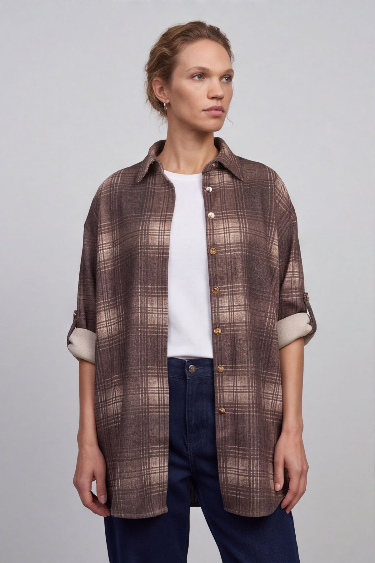 Calla Print Over Shirt – image 5 of 6
