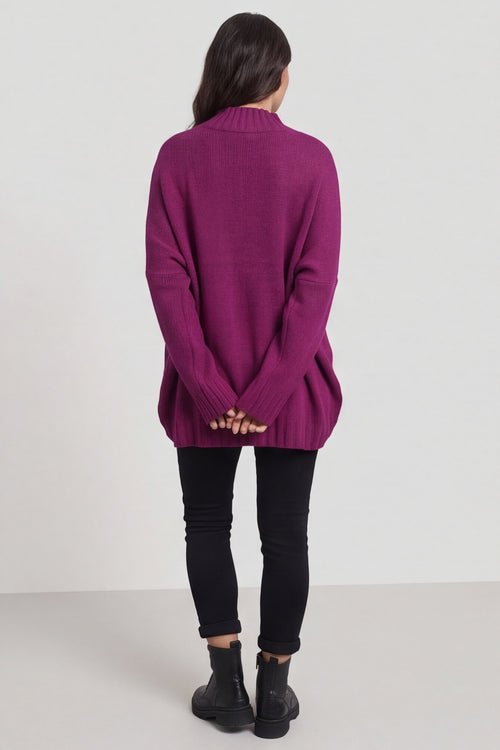 Chanelle Knitted Jumper Berry – image 4 of 5