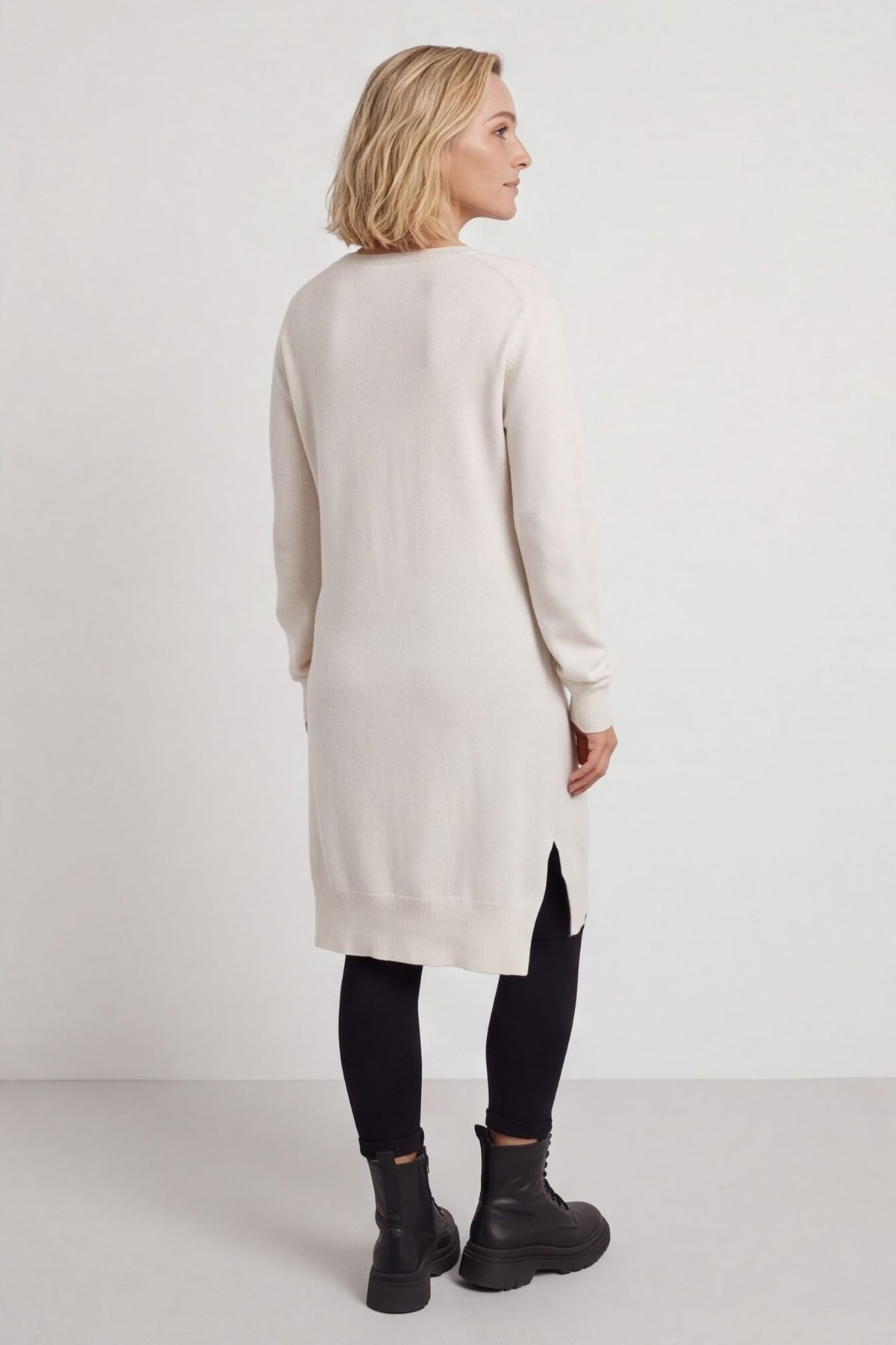 Elisa Pocket Knitted Tunic Stone – image 5 of 6