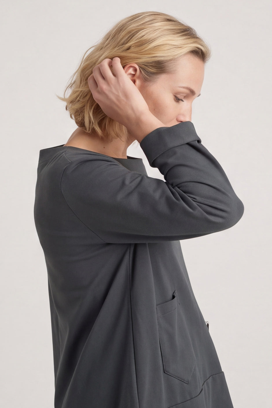 Laurissa Cotton Top Charcoal – image 3 of 4
