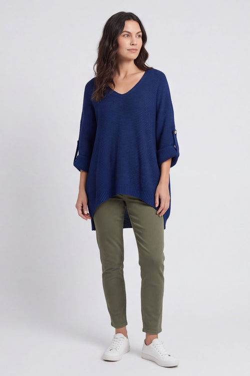 Katya Knitted Jumper Navy – image 4 of 5