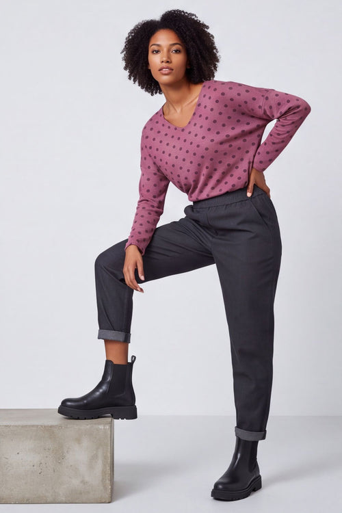 Rosaria Relaxed Turn-Up Trousers – image 4 of 5