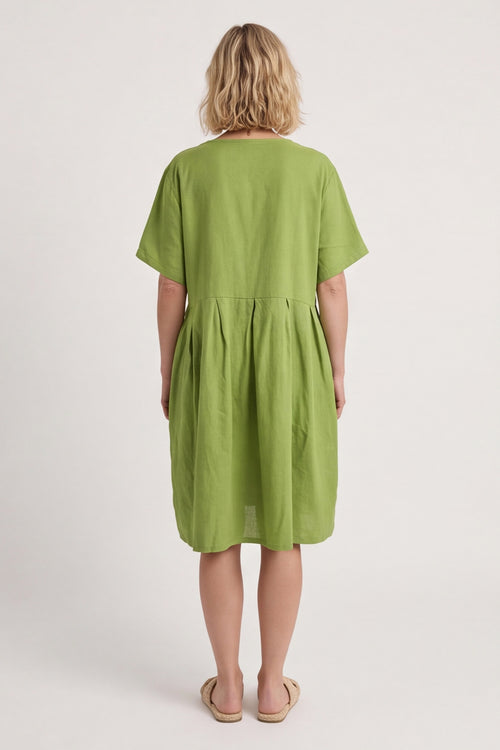Zouch Linen Cap Sleeve Dress – image 5 of 6