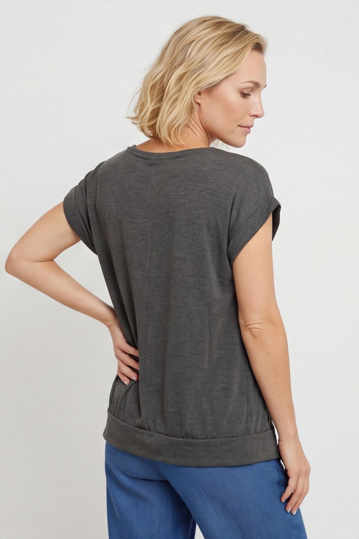 Catrin Top Marl Charcoal – image 5 of 6