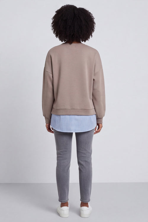 Gail Layer Detail Top Mocha – image 5 of 6