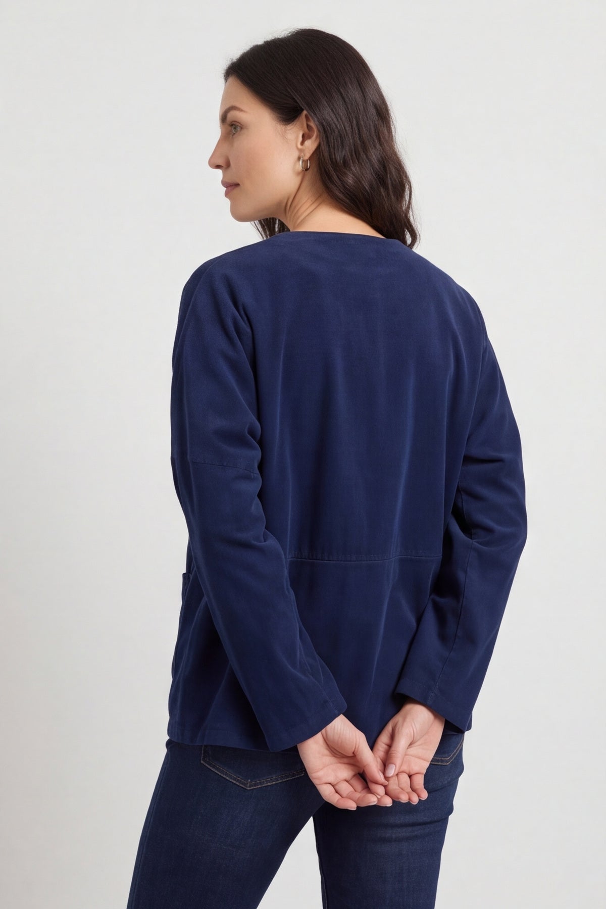 Kristen Needlecord Jacket Navy – image 2 of 3