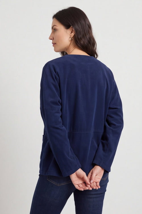 Kristen Needlecord Jacket Navy – image 2 of 3