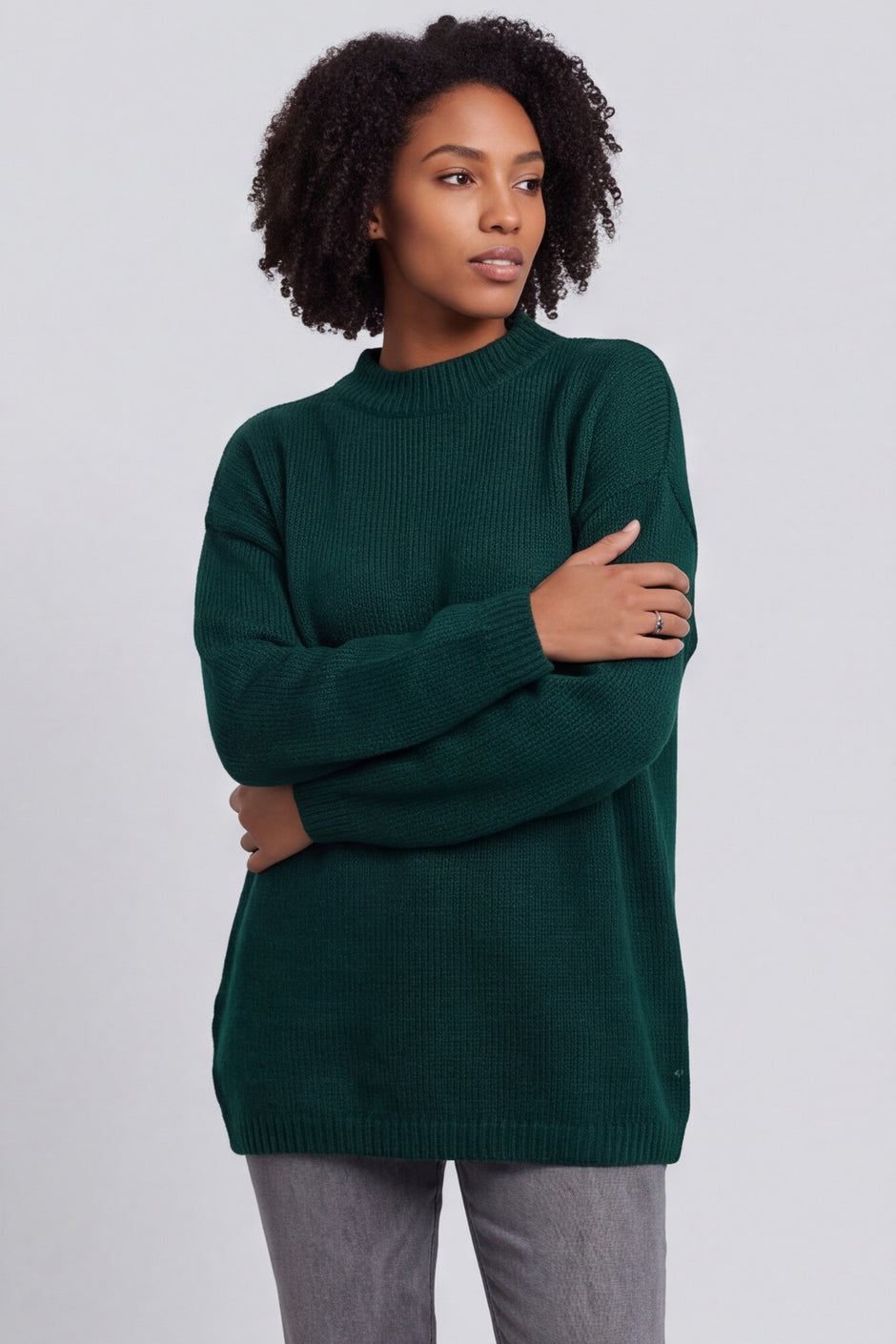 Elaine Knitted Jumper Bottle Green – image 5 of 6
